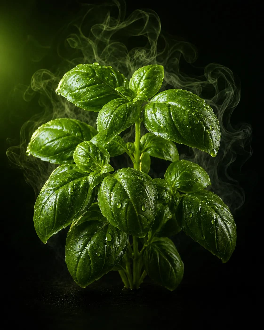 Genovese Sweet Basil grown at Agrowculture's Hyderabad poly-house farm