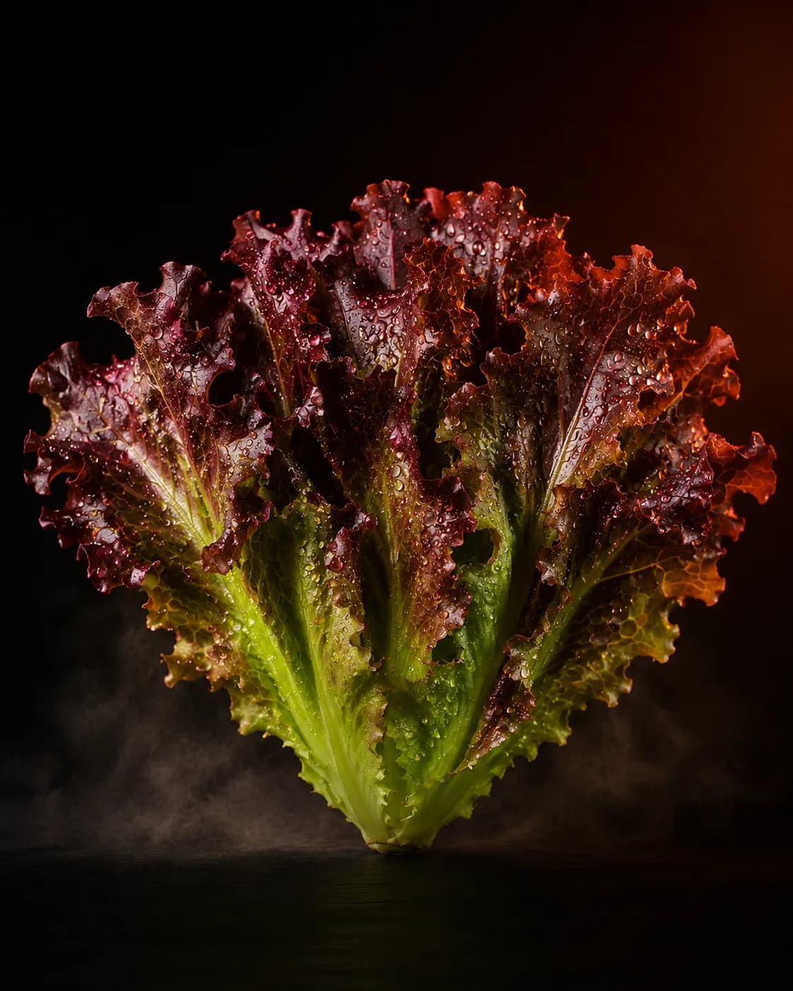 Red Oakleaf Lettuce grown at Agrowculture's Hyderabad poly-house farm